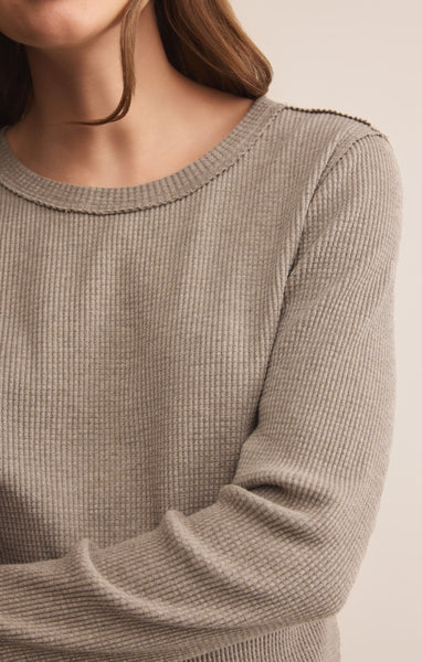 Arlet Mini Thermal Top: Smoked Heather