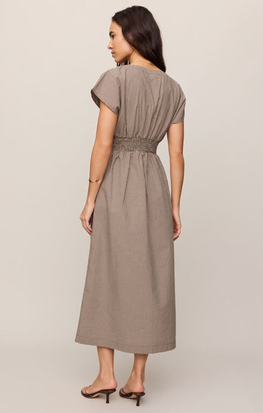 Sanna Gingham Midi Dress