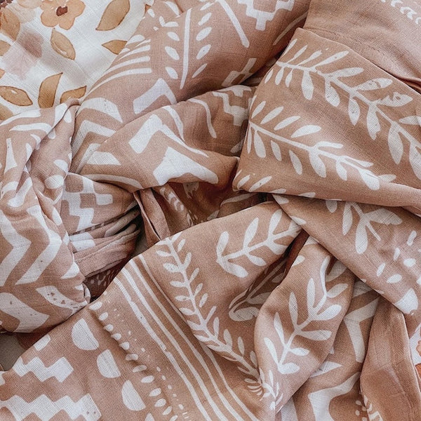 Muslin Swaddle: Maple Tapestry