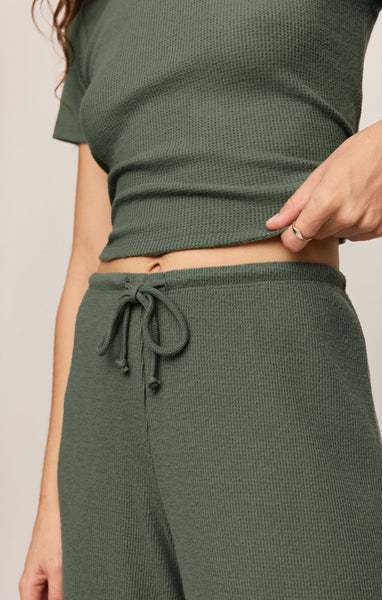 Waffle Pant: Monstera