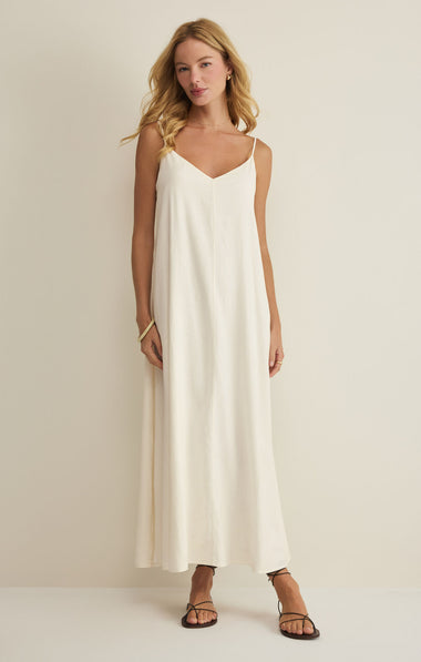 Sandcomber Midi Dress: White