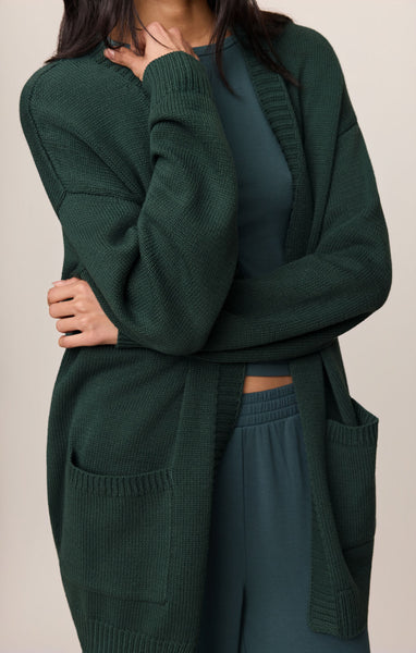 Sanborn Cardigan: Emerald Cove