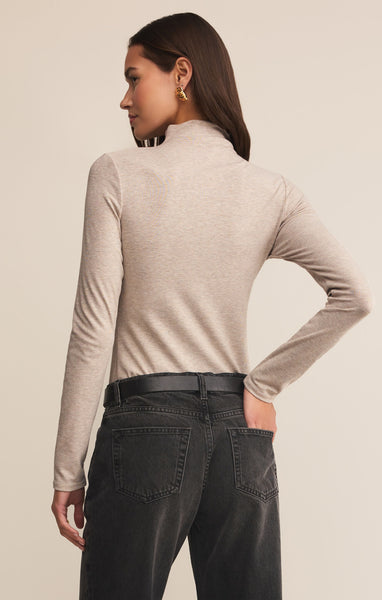 Lira Top: Natural Heather