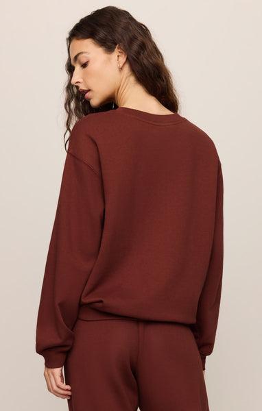Velvet Rouge Boyfriend Sweatshirt