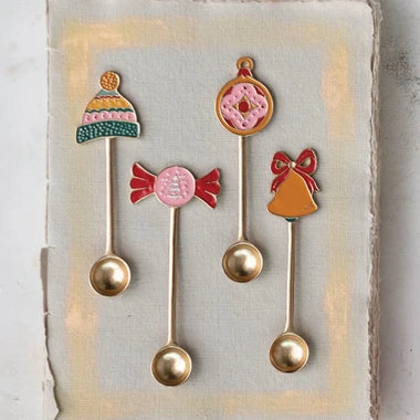 Enamel Holiday Spoons