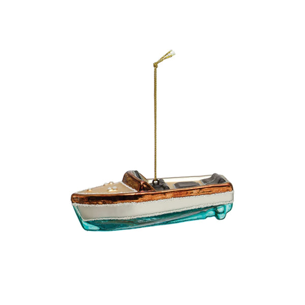 Hand-Painted Boat Ornament
