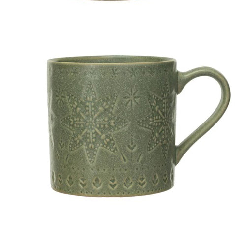 Wintergreen Stoneware Mugs