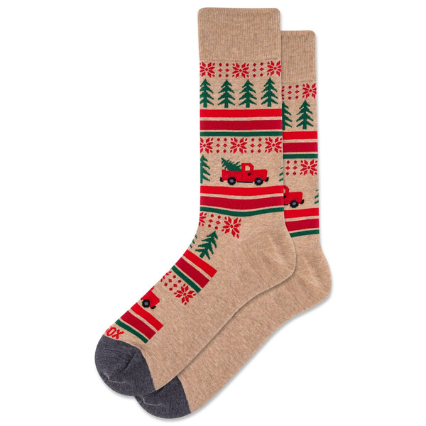 Christmas Truck Men's Socks