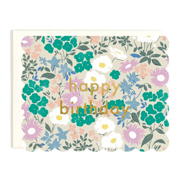 Scalloped Floral Birthday