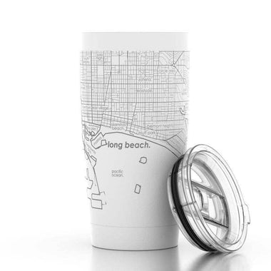 Long Beach Map Pint Tumbler