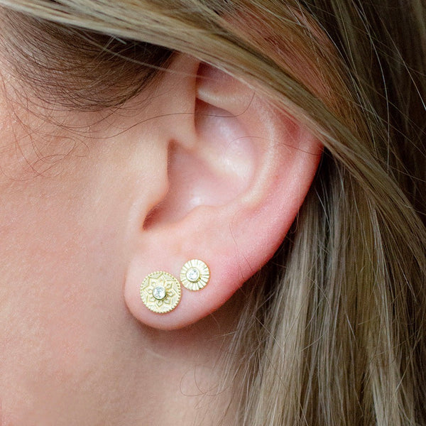 Melina White Topaz Studs