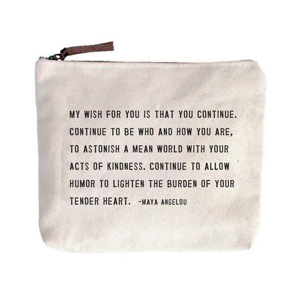 Sugarboo Canvas Zipper Pouches