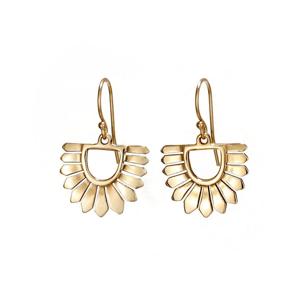 Osa Earrings: Brass
