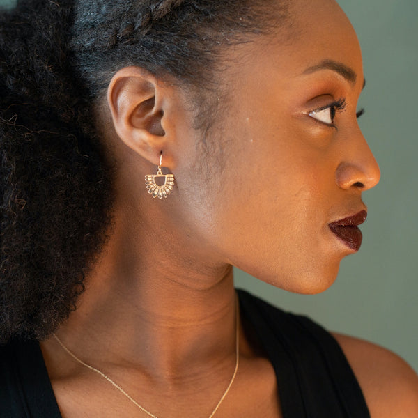 Osa Earrings: Silver