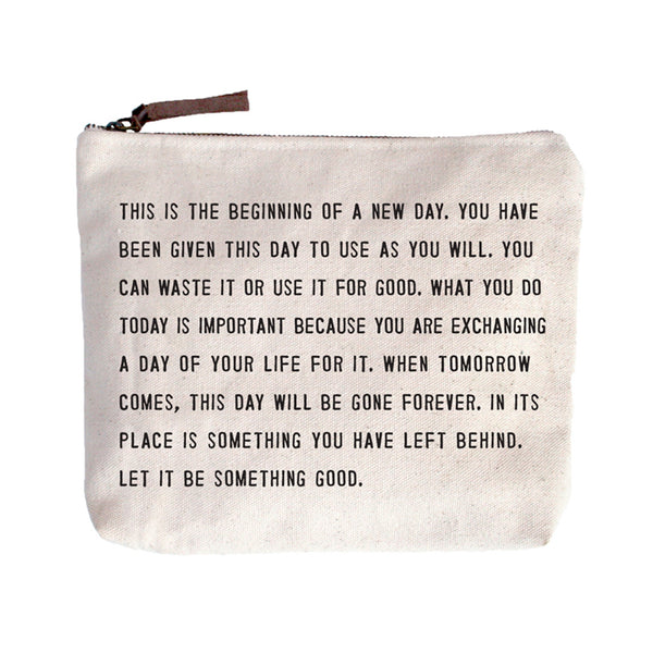 Sugarboo Canvas Zipper Pouches