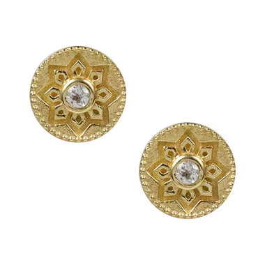 Melina White Topaz Studs