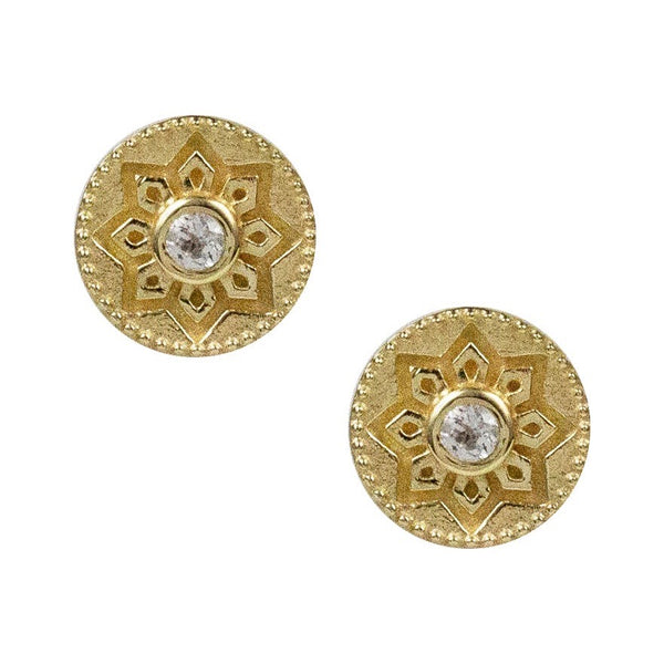 Melina White Topaz Studs