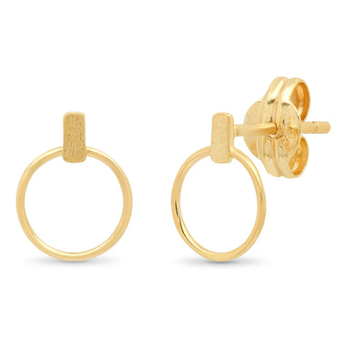 Halo Baguette Studs