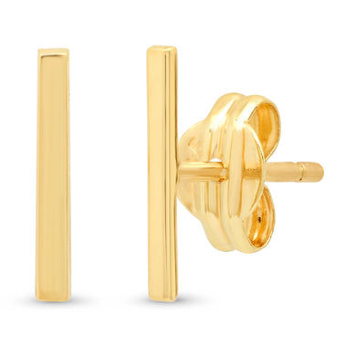 Simple 14k Bar Studs