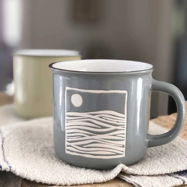 Ocean Blue Camp Mug