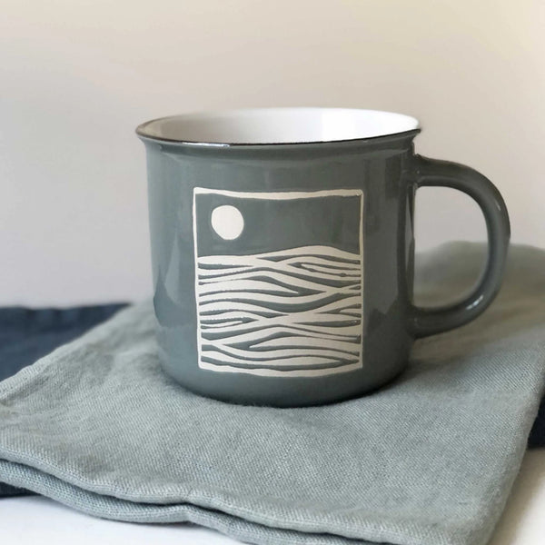 Ocean Blue Camp Mug