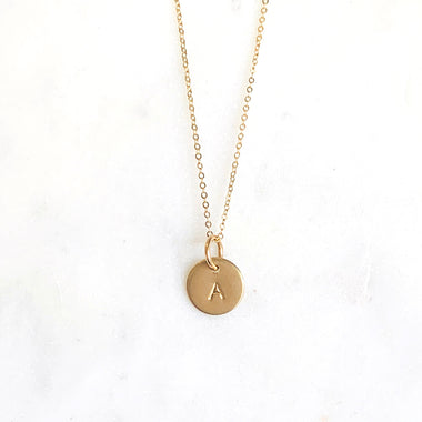 Initial Necklace: Chains and Charms