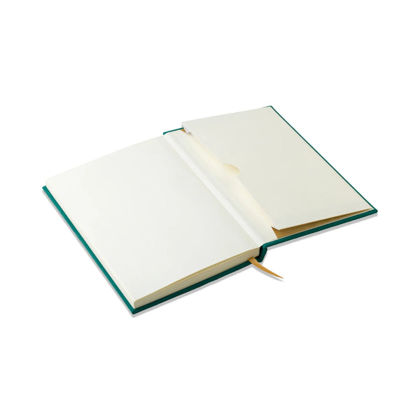 Green Linear Boxes Suede Journal