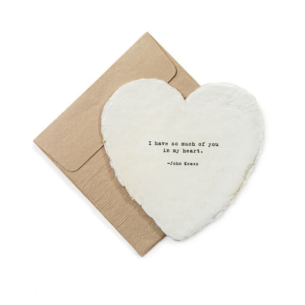 Deckled Heart Cards