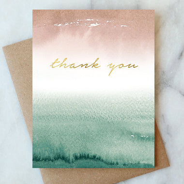 Earthy Ombre Thank You
