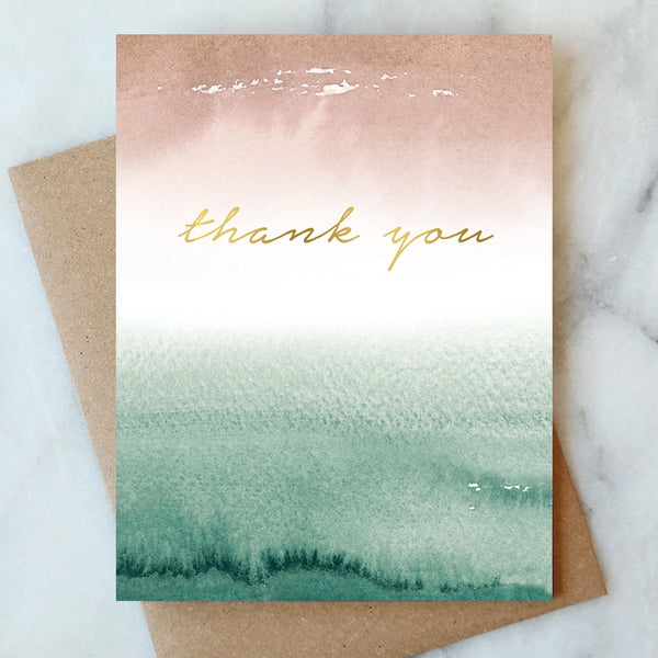 Earthy Ombre Thank You