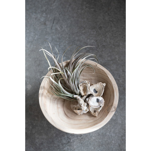 Paulownia Wood Footed Bowl