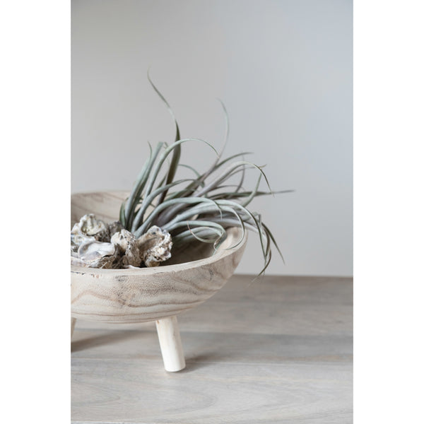 Paulownia Wood Footed Bowl