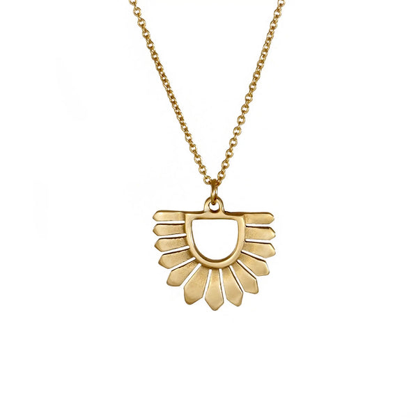Osa Necklace: Brass