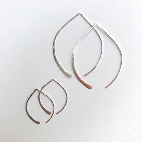 Silver Wishbone Earrings